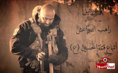  ابوعزرائیل با تبر و شمشیر به جنگ با تکفیریهای داعش آمد