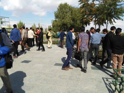 تجمع دانشجويان دانشگاه بوعلي سينا در اعتراض به حكم اعدام آيت الله النمر