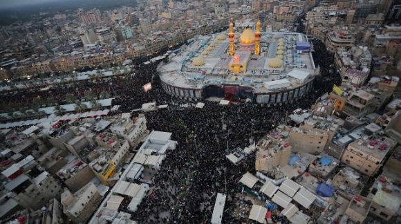 تصاویر هوایی زیبا از کربلای معلی در اربعین حسینی