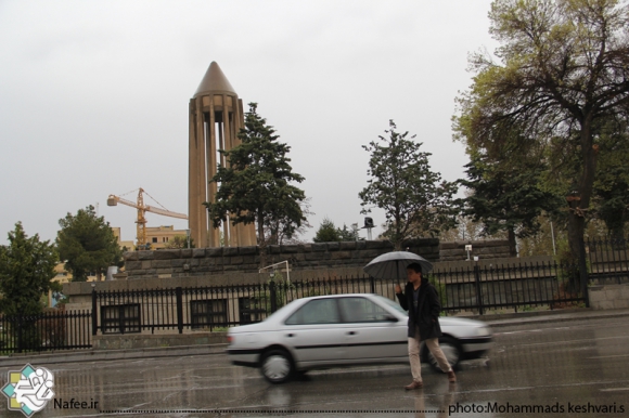 ترنم باران بهاری در همدان