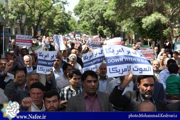 راهپیمایی پر شور مردم همدان در محکومیت جنایات رژیم صهیونیستی آل سعود در یمن