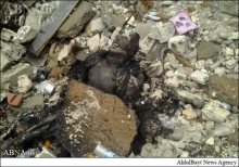 داعش اجساد اعضای خود را آتش می زند+تصاویر 
