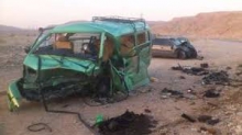 تصادف خودروی حامل ملی پوشان رزمی کار در جاده همدان - تهران