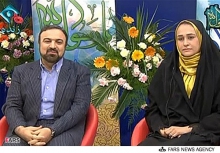مجری معروف و نو عروسش درتلویزیون+عکس 