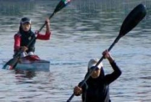 بانوی ورزشکارهمدانی در اردوی قایقرانی تیم ملی