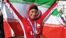 تصاویر جنجالی مسابقه شنا، دو و ... لندن با حضور بانوی ایرانی!
