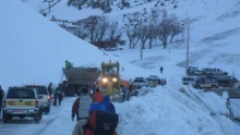  برف روبی مسیر پیست تاریک دره همدان 