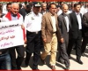 راهپیمایی دانشگاه علوم پزشکی همدان در حمایت از مردم غزه