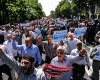 تظاهرات نمازگزاران تهرانی در اعتراض به هتک حرمت مسجدالاقصی
