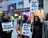 تجمع اعتراضی در مقابل «بی‌بی‌سی» بدلیل سکوت در برابر کشتار مسلمانان + تصاویر