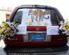  یوزپلنگ ایرانی روی ماشین عروس قزوینی نشست